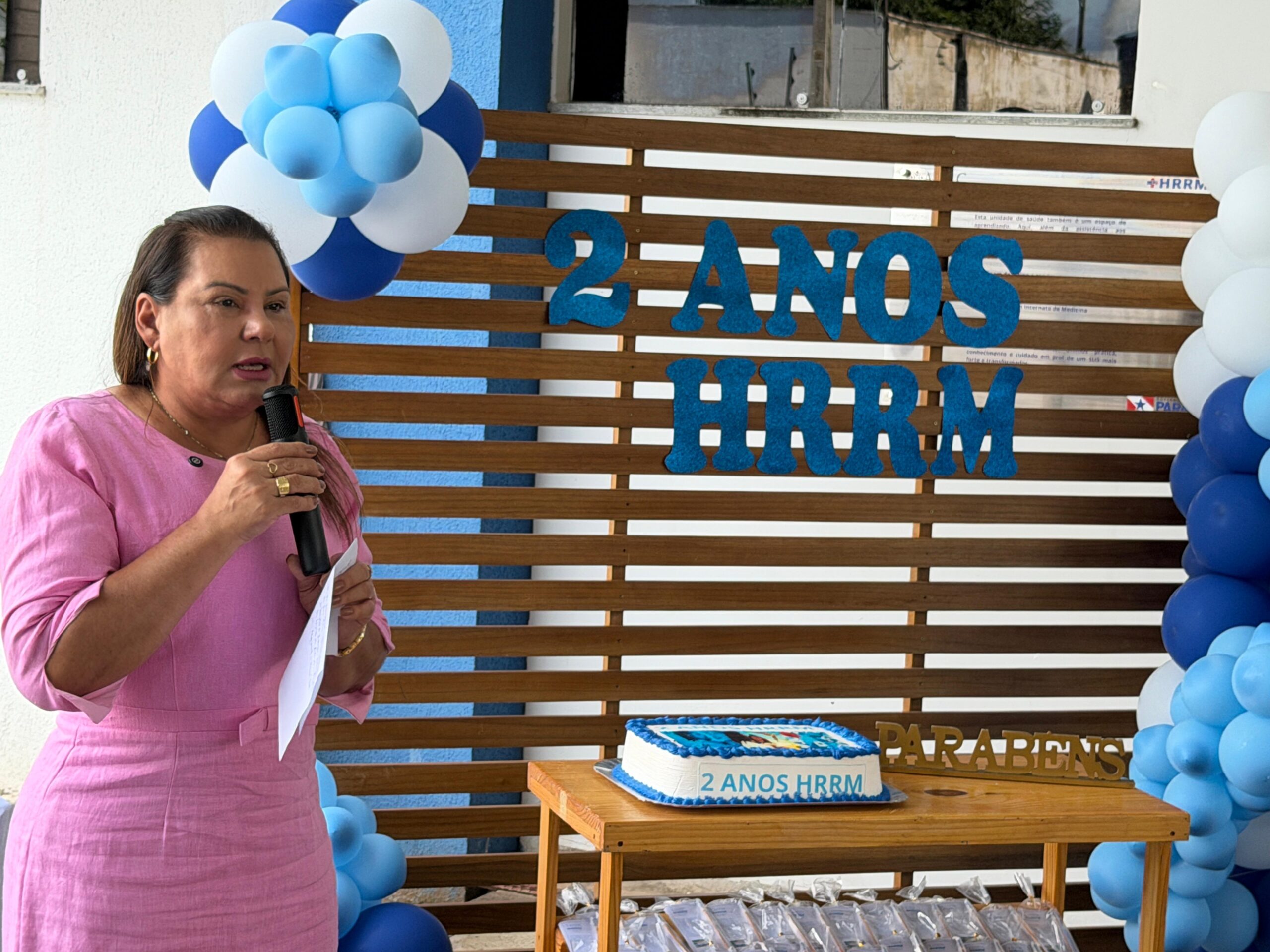 Prefeita de Rio Maria discursando