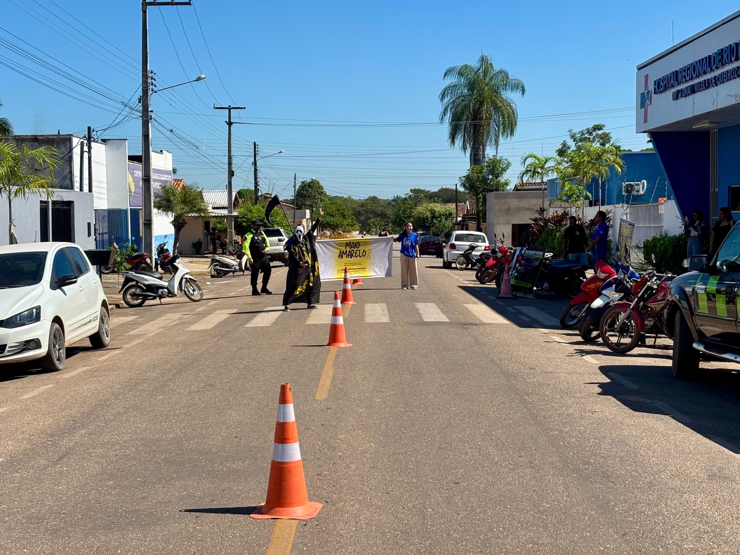Foto da ação Maio Amarelo 1