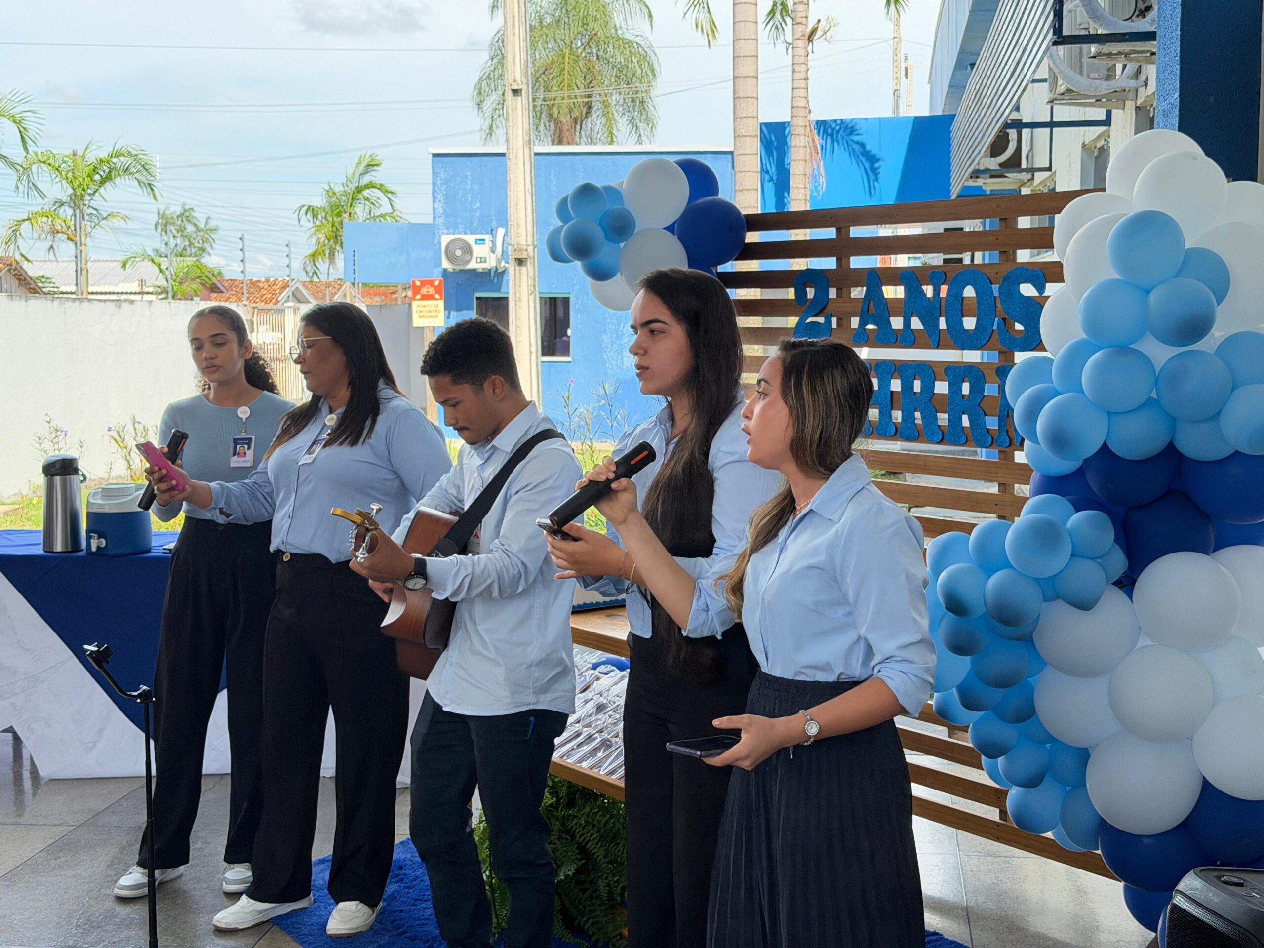 Coral do HRRM se apresentando