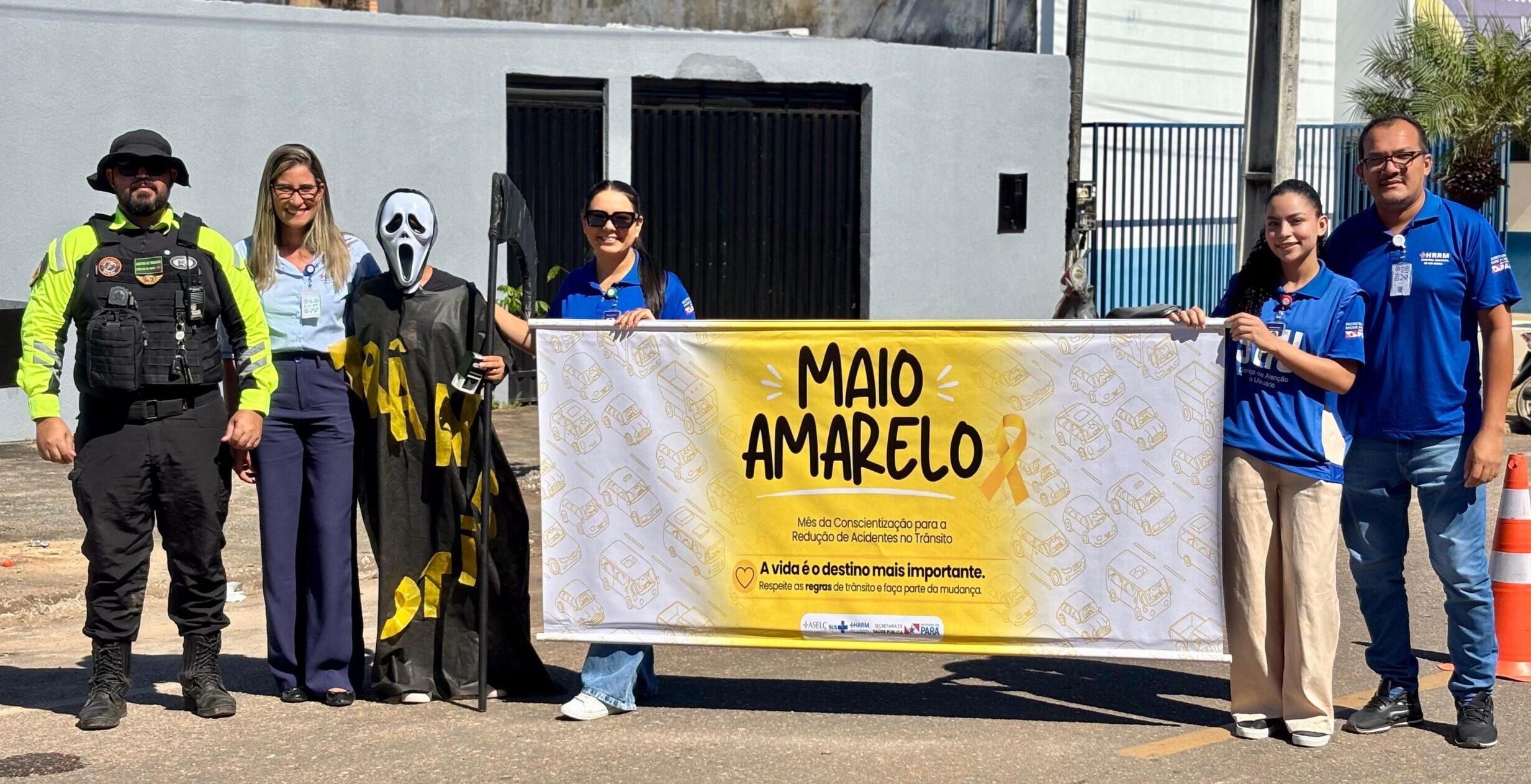 HRRM e DMT promovem ação do Maio Amarelo com foco na prevenção de acidentes de trânsito