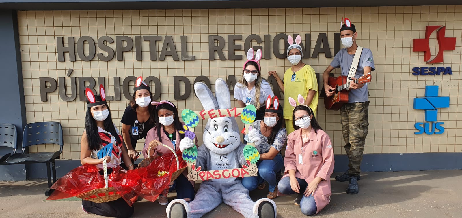 Alegria e gratidão marcam a comemoração de Páscoa do Hospital Regional Público do Araguaia (HRPA)