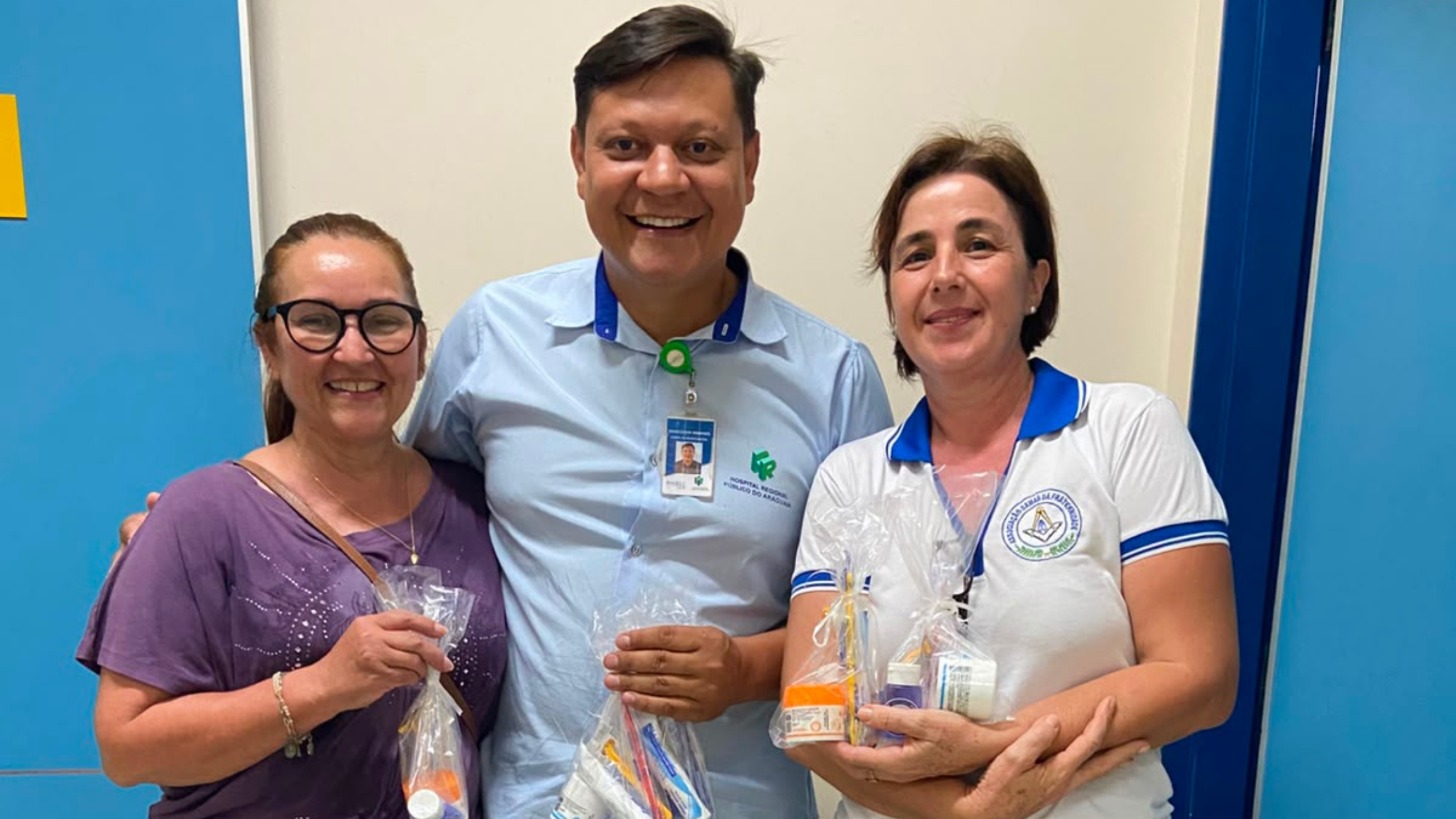 HRPA recebe doação de 50 kits de higiene pessoal destinados a pacientes em situação de vulnerabilidade social.