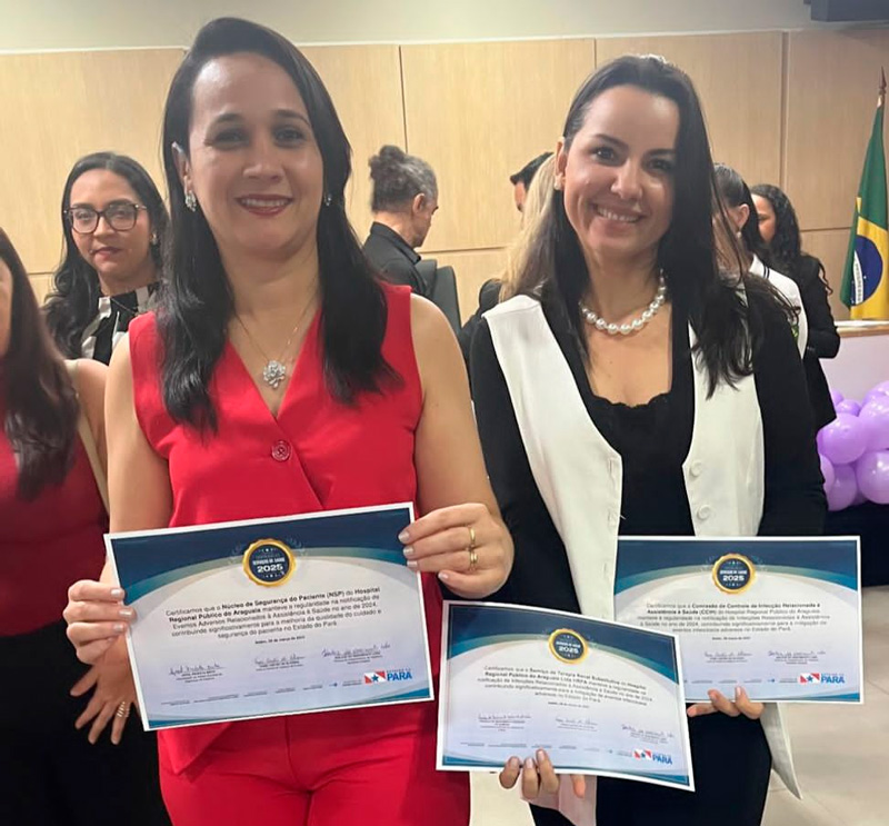 HRPA Recebe certificação por regularidade na notificação de eventos adversos