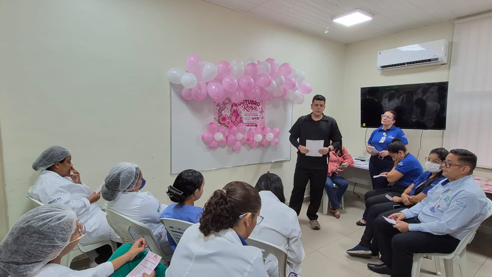 UPA Terra Firme promove ação do Outubro Rosa e reforça importância da prevenção ao câncer de mama